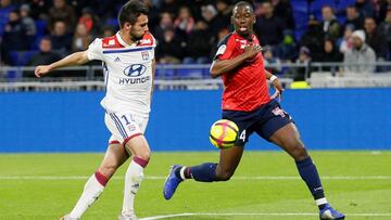 Soccer Football - Ligue 1 - Olympique Lyonnais v Lille - Groupama Stadium, Lyon, France - May 5, 2019 Lille's Boubakary Soumare in action before scoring their second goal REUTERS/Emmanuel Foudrot