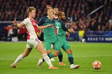 Lucas Moura también anotó el segundo del Tottenham, que supuso el 2-2.