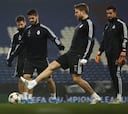Entrenamiento del Real Madrid en Gelsenkirchen
