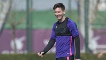 Cinco jugadores, entre ellos Messi, trabajan en el día libre