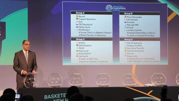 El resultado del sorteo de la Basketball Champions League, con el Tenerife en el grupo D.