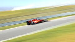 (FILES) In this file photo taken on February 28, 2019 Ferrari&#039;s Monegasque driver Charles Leclerc takes part in the tests for the new Formula One Grand Prix season at the Circuit de Catalunya in Montmelo in the outskirts of Barcelona. - Ferrari&#039;s new driver Charles Leclerc is only 21 and the second youngest driver in the history of Formula One&#039;s most famous stable. But he is already making waves as he embarks on his second Grand Prix season with a growing maturity that was on display in his rookie performance for Sauber last year. (Photo by Josep LAGO / AFP)