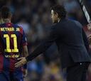 Luis Enrique no quitó a Neymar, Messi ni Suárez pese al 6-0