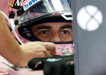 Formula One F1 - Japanese Grand Prix 2017 - Suzuka Circuit, Japan - October 7, 2017. Force India's Sergio Perez of Mexico during a practice. REUTERS/Toru Hanai