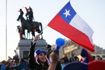 Los festejos en Chile por el paso de su Selección a la final