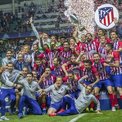 El Atlético celebra sus 116 años como Supercampeón de Europa
