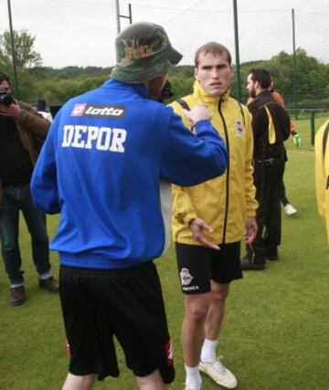 Incidentes en el entrenamiento del Deportivo de la Coruña