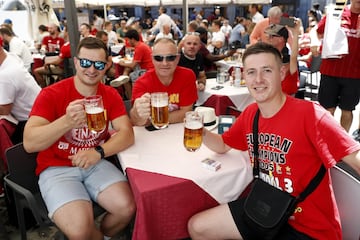 Ambiente de Champions en las calles de Madrid