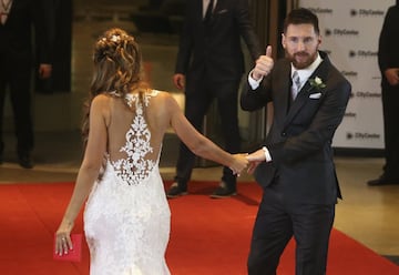 Lionel Messi and new wife Antonella Rocuzzo