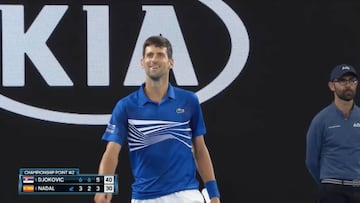 Detalle con Nadal: respetuosa celebración de Djokovic