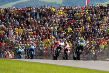 Primeras vueltas del Gran Premio de Austria.