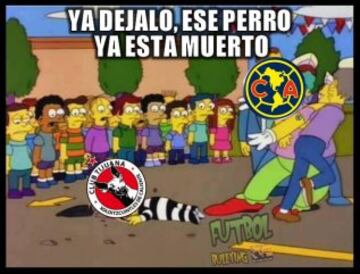 Las Águilas golearon 6-1 a Xolos y se afianzaron en lo más alto de la tabla.