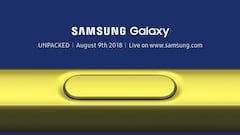 Dónde ver la presentación del Samsung Galaxy Note 9 en directo y subtitulada