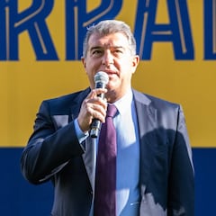 Laporta deja caer el interés del Barça por fichar a Morata