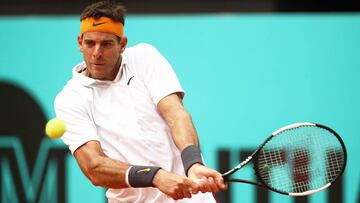 Cuadro difícil para Del Potro en el Masters 1000 de Roma