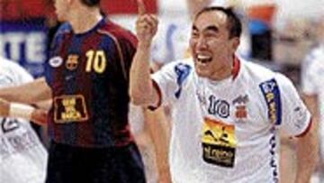 <b>GANADOR.</B> Dujshebaev no se esconde en los momentos calientes.