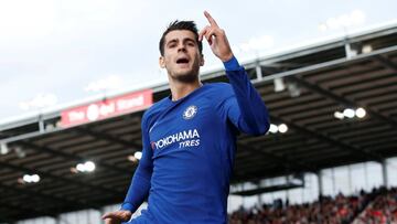 &Aacute;lvaro Morata con el Chelsea. 