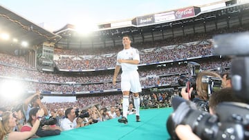 Un total de 85.000 espectadores acudieron a la presentación de Cristiano Ronaldo con el Real Madrid