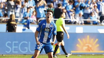 Svensson, celebrando su gol ante el Castellón.
