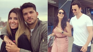 Imágenes de Cristian Toro con Susana Salmerón y de Irene Junquera con Pablo Puyol en el Máster de tenis de Madrid.
