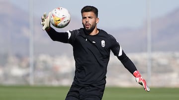 Luis Maximiano durante un entrenamiento.