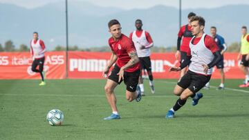 Entrenamiento del Girona.