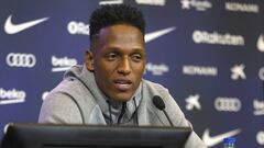 Yerry Mina tuvo palabras de agradecimiento para tres t&eacute;cnicos  que lo acompa&ntilde;aron en su mejor nivel