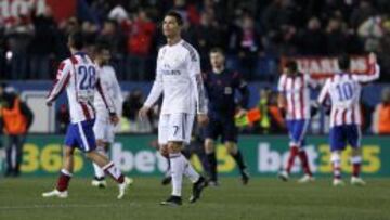 Cristiano, tras el partido de ayer.