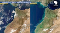 Imágenes satelitales desde el espacio muestran lo que ha pasado en los últimos años en el sur de España y en Marruecos