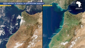 Imágenes satelitales desde el espacio muestran lo que ha pasado en los últimos años en el sur de España y en Marruecos