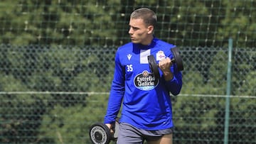 Hugo Vallejo regresa a La Rosaleda con el Deportivo.