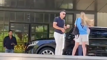 Falcao visita la concentración del Manchester City en Madrid