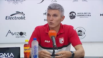 Daniel Torres, volante de Santa Fe, y un fuerte reclamo a los hinchas.