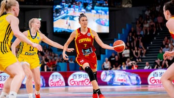 Alba Torrens, alero de la Selección, ante Suecia en el Eurobasket 2025.