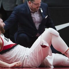 Terrible lesión de Nurkic y jaque a la temporada de los Blazers