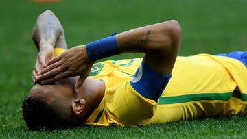 Neymar durante el partido ante Sudáfrica