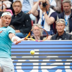 Leo Borg le hace de sparring olímpico a Nadal