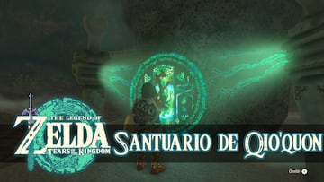 the legend of zelda tears of the kingdom nintendo switch guia santuario qio'quon