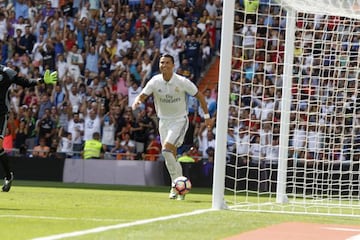 Ronaldo celebrates his goal