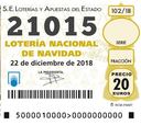 21015, segundo premio de la Lotería de Navidad 2018