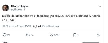 Alfonso Reyes hurga en la ‘herida’ de ‘La Revuelta’: “Así no se puede”