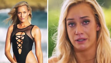 Im&aacute;genes de Paige Spiranac posando en ba&ntilde;ador y llorando al confesar el drama que sufri&oacute; por el ciberacoso en su participaci&oacute;n del primer Sports Illustrated Swinsuit Edition de 2018