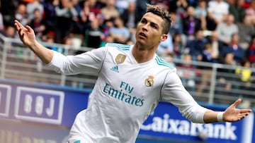 Cristiano celebr&oacute; as&iacute; el 0-1 en Eibar.