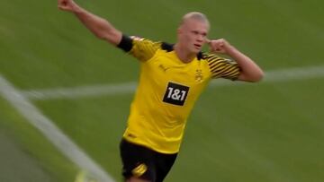 Haaland destroza al Frankfurt de Borré en 10'