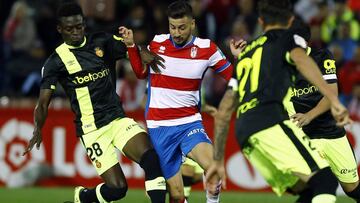 Partido entre el Granada y el Mallorca en LaLiga 1,2,3.