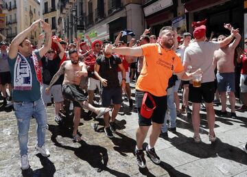 Ambiente de Champions en las calles de Madrid