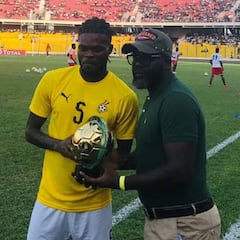 Thomas, premiado en Ghana y recibido por el presidente