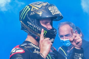 El piloto francs aprovech la cada de Bagnaia, segundo en la general, y se asegur la ventaja suficiente para ser ya campen de MotoGP a falta de 2 carreras para el final del Mundial.