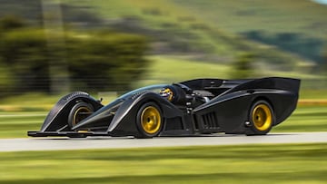 Este auto parecido al Batimóvil es más rápido que un Fórmula 1 actual