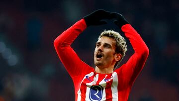 Soccer Football - LaLiga - Atletico Madrid v Getafe - Metropolitano, Madrid, Spain - December 19, 2023 Atletico Madrid's Antoine Griezmann celebrates scoring their first goal REUTERS/Susana Vera